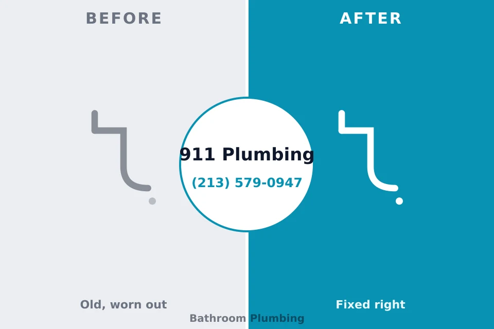 Before and after: plumbing company Ensley, FL